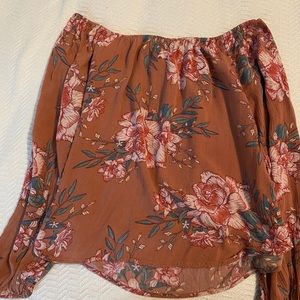 Women’s Billabong off the shoulder floral top